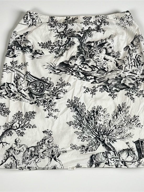 Talbots Dresses & Skirts - Talbots Black & White Toile Mini Skirt